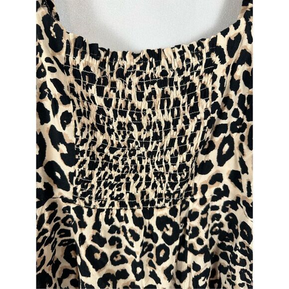 Sanctuary Fresh Breeze Leopard Print Puff Sleeve Square Neck Dress 0 ⭐️READ⭐️ - Picture 6 of 7